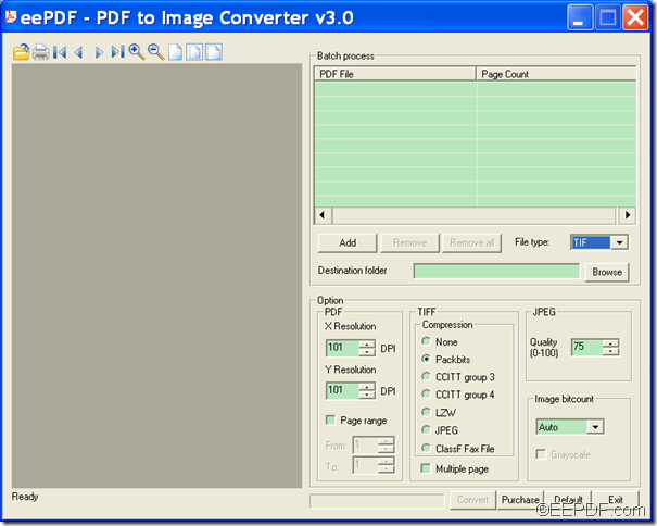 convert PDF to image using EEPDF PDF to Image Converter