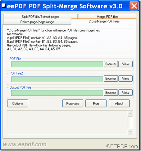 cross merge PDF using EEPDF PDF Split Merge