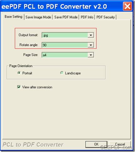 convert PCL to image with  EEPDF PCL to PDF Converter