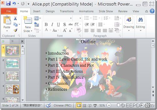 input PowerPoint file