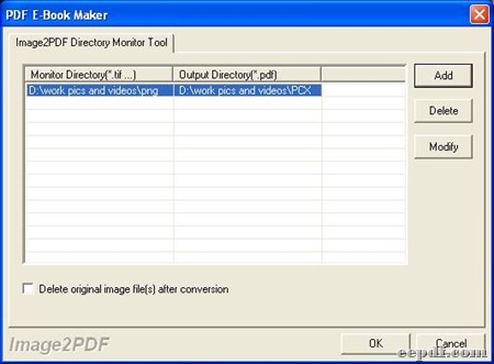 Monitor panel for fast conversion from image to PDF 