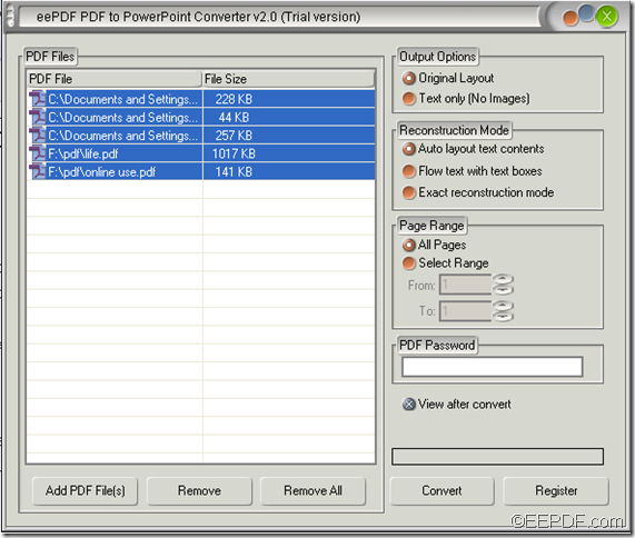 batch convert PDF to PPT