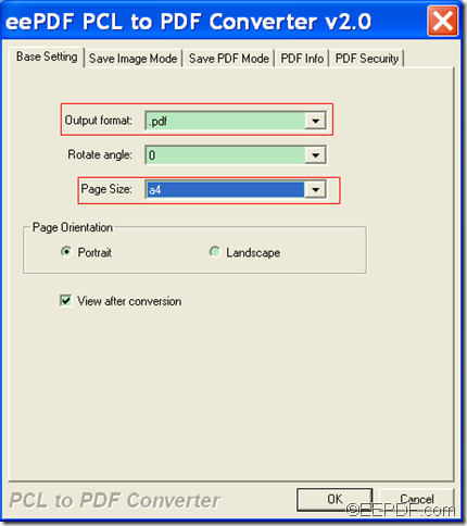 convert PCL to A3 or A4 PDF with  EEPDF PCL to PDF Converter