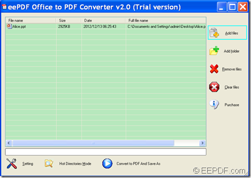 convert image, Office to PDF with EEPDF Office to PDF Converter