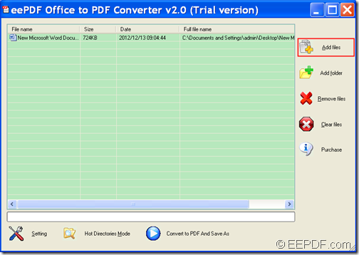 convert images,Office to PDF with EEPDF Office to PDF Converter
