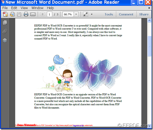 Created PDF file